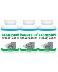 Gezonderwinkelen Premium Magnesium Citraat 400mg trio-pak  3x180 tabletten
