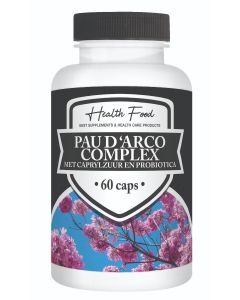 Health Food Pau d'arco Complex met Caprylzuur en Probiotica  60 capsules