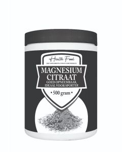Health Food Magnesium Citraat Poeder 100%  Voordeelpot 500 gram