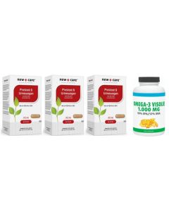 New Care Prostaat & Urinewegen trio-pak 3x 60 capsules met gratis Gezonderwinkelen Visolie 120 capsules