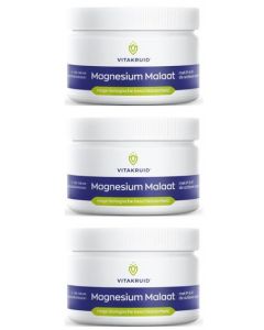 Vitakruid Magnesium Malaat met P-5-P Voordeelpak 3x 120 gram  (dus totaal 360 gram)