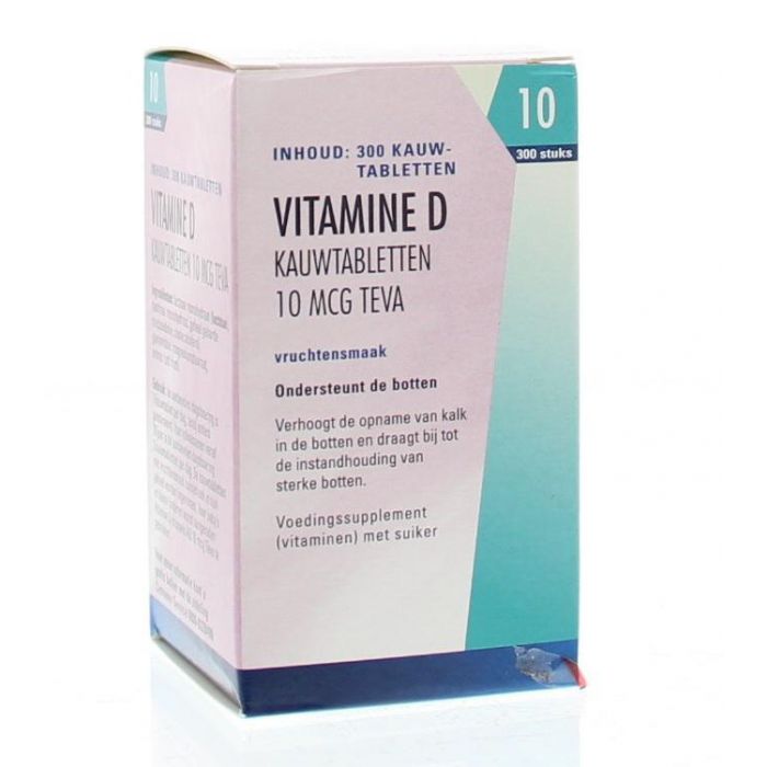 Federaal Vertrouwen visueel Teva Vitamine D 10 mcg 400IE 300 tabletten :: Gezonderwinkelen.nl