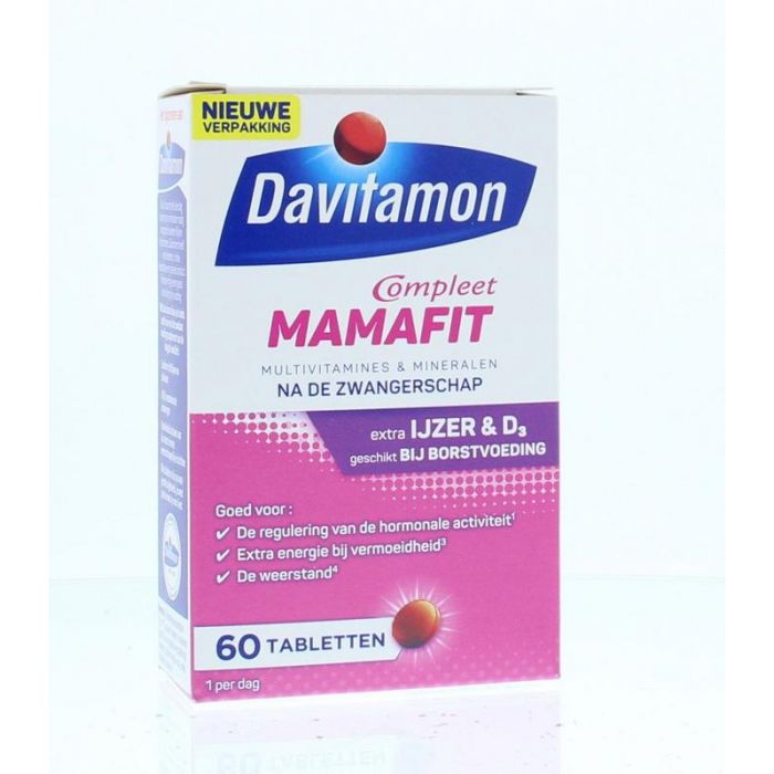 vervorming microfoon Gevangene Davitamon Vitamine Mama Fit 60 tabletten :: Gezonderwinkelen.nl