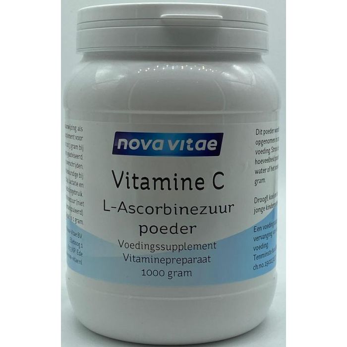 Zwijgend Pas op cursief Nova Vitae Vitamine C ascorbinezuur poeder 1 kilogram Kopen? ::  Gezonderwinkelen.nl