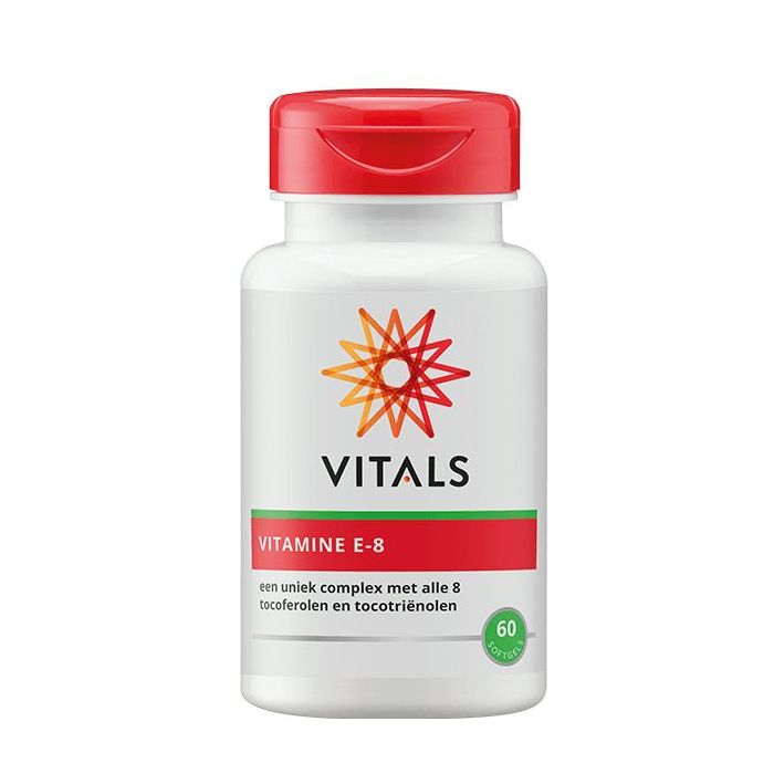 Fokken spiritueel gokken Vitals Vitamine E-8 60 softgels (uniek complex met alle 8 tocoferolen en  tocotriënolen) :: Gezonderwinkelen.nl