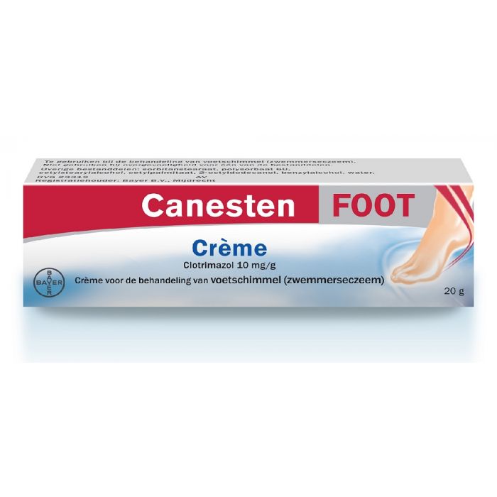 Inferieur geweld voering TP Canesten Creme Foot (voeten) Schimmelinfectie tube 20 gram Kopen? ::  Gezonderwinkelen.nl