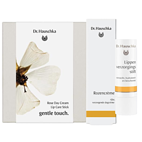 Dr. Hauschka kadoset Gentle Touch / Rozencreme 30ml + GRATIS lipverzorgingsstift