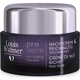 Louis Widmer Proderm Nachtcreme Rijke Textuur geparfumeerd (Voorheen: Rijke Nachtcreme Geparfumeerd Intensief Anti-aging)  50ml