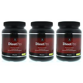 Dieet Pro (Nutridynamics) Shake Banaan drie-pak  3x 500 gram