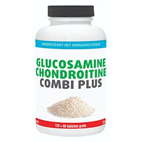 Gezonderwinkelen Premium Glucosamine Chondroitine Combi Plus (formule soortgelijk Treedo Combi Plus)  120+60 tabletten (180)