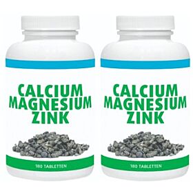 Gezonderwinkelen Premium Calcium, Magnesium & Zink duo-pak  2x 180 tabletten