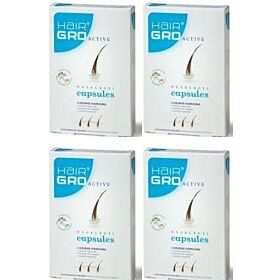 HairGro Active vier-pak 4x 60 capsules