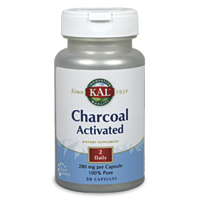 KAL Actieve houtskool Charcoal 50 capsules OP=OP! Uitsluitend leverbaar indien voorradig!