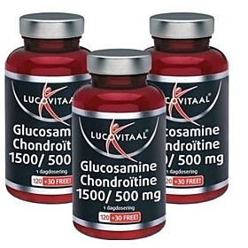 Lucovitaal Glucosamine 1500mg Chondroitine 500mg 3x150 tabletten (450 tabletten)