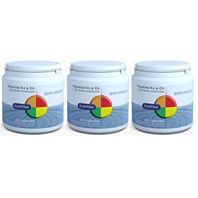 Plantina vitamine K2 & D3 trio-pak 3x 60 capsules (= 180 capsules)