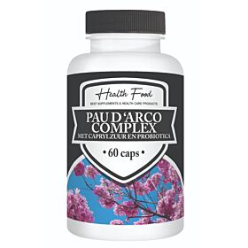 Health Food Pau d'arco Complex met Caprylzuur en Probiotica  60 capsules