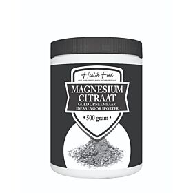 Health Food Magnesium Citraat Poeder 100%  Voordeelpot 500 gram