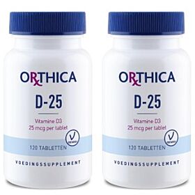 Orthica Vitamine D-25 duo-pak  2x 120 tabletten (= 240 tabletten)